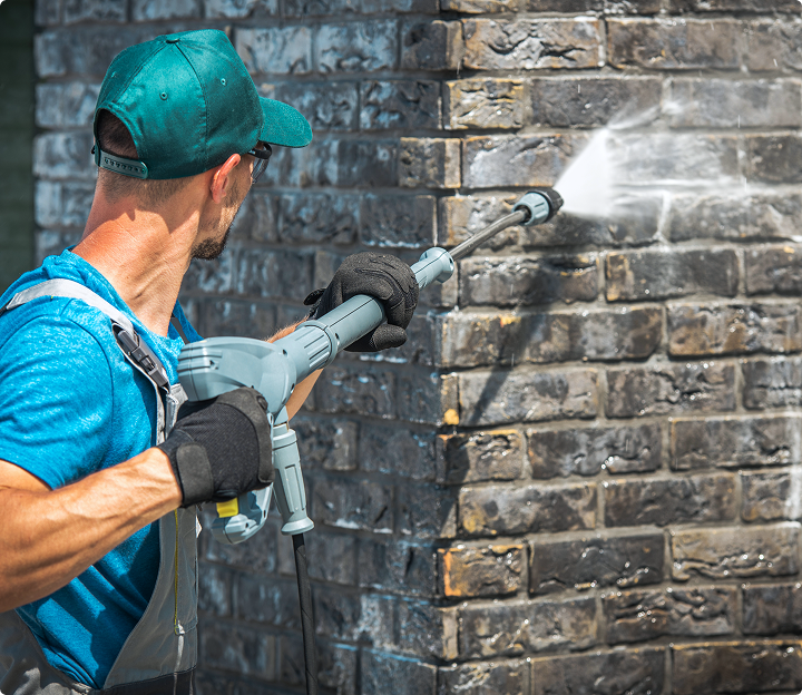 Cleaning professional using CleanOps